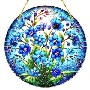 Suncatcher Flowers Floral Hanging Window Decor Colorful Garden Spring Summer NEW